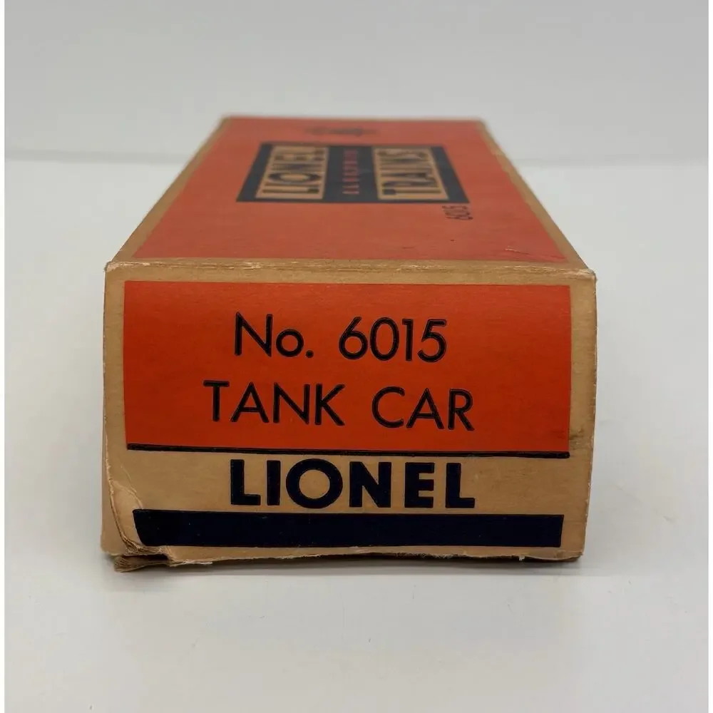 Lionel Postwar Sunoco Single Dome Tank Car Yellow 6015 w/ OB